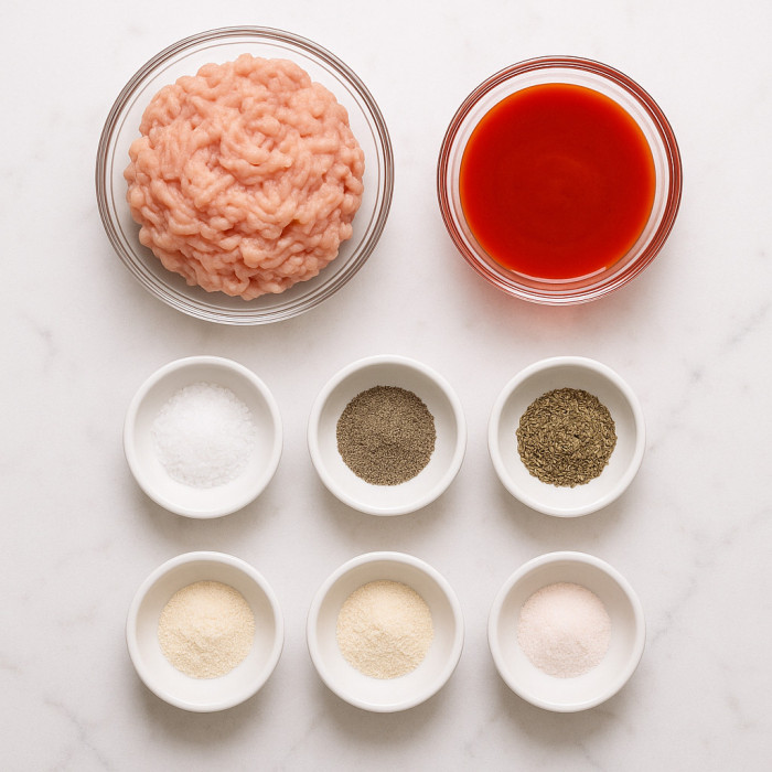 Buffalo Chicken Jerky Sticks Made in the Air Fryer Oven ingredients