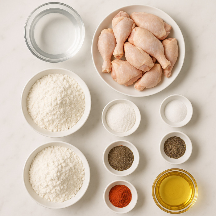 Crispy Fried Chicken ingredients