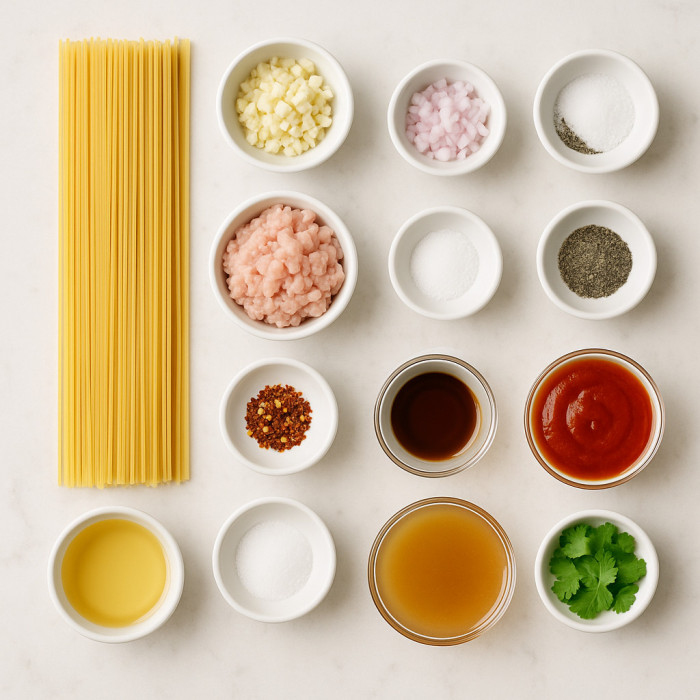 Pasta with Meat Sauce ingredients
