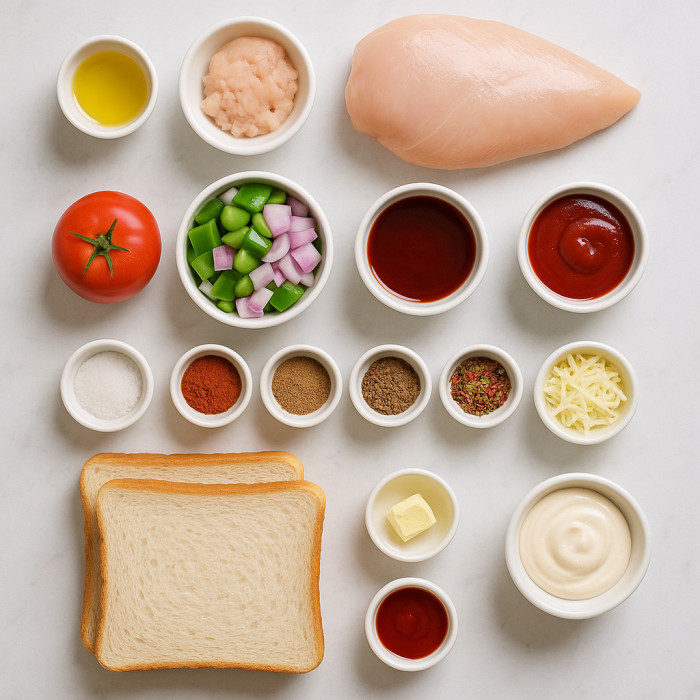 Grilled Chicken Fajita Sandwich ingredients