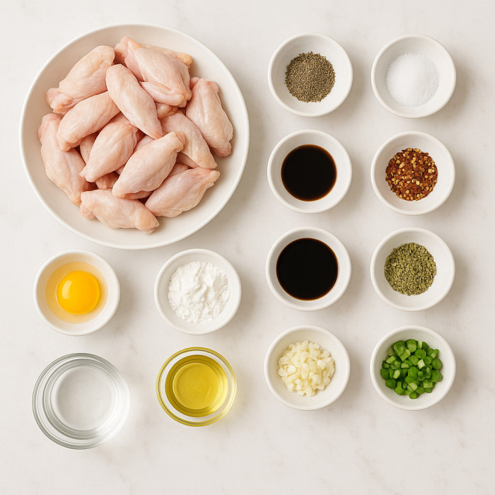 Zesty Grilled Chicken Wings ingredients