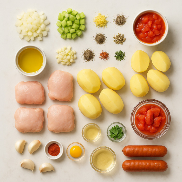 Chicken Bouillabaisse Stew ingredients