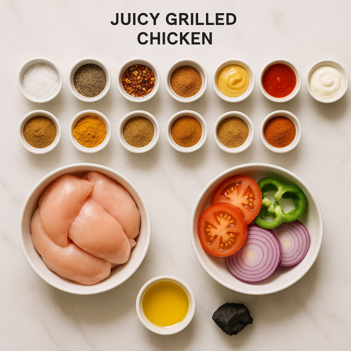 Juicy Grilled Chicken ingredients
