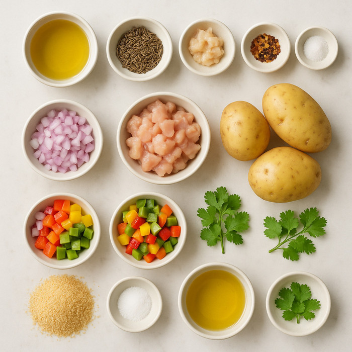 Potato Fritters ingredients