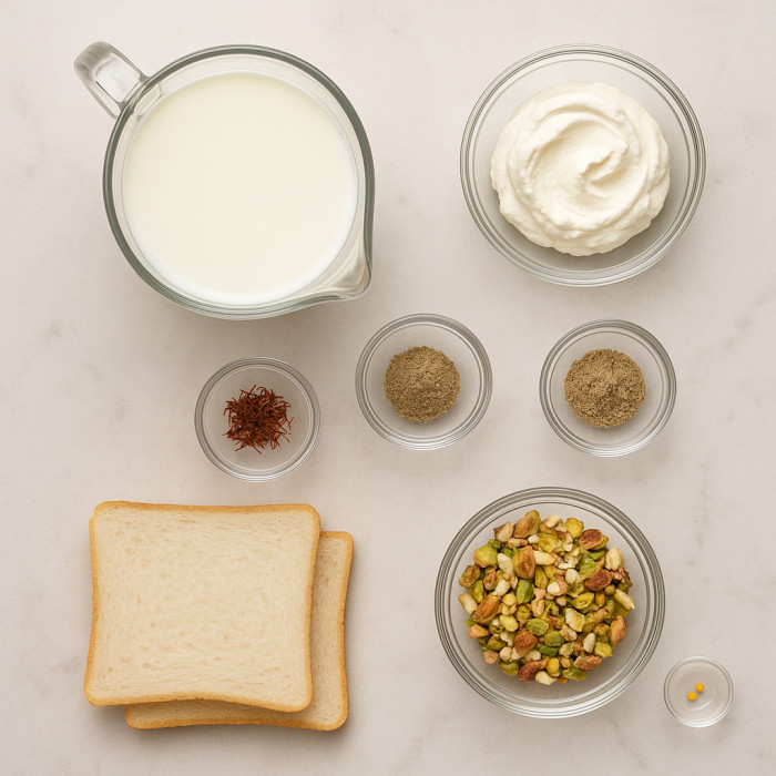 Creamy Ras Malai Mousse ingredients