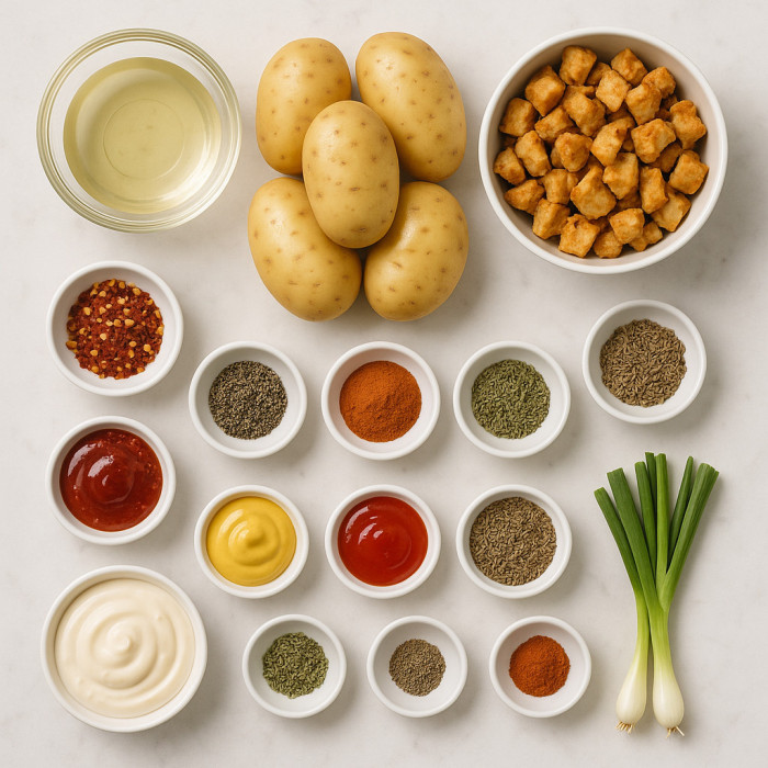 Fries with Chicken on Top ingredients